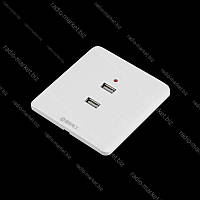 Розетка  2хUSB A 5В 0,8А