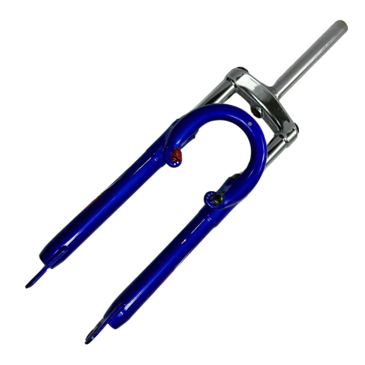 Виделка 26" без різі під V-brake та disk brake 1-1/8" металева корона Синій