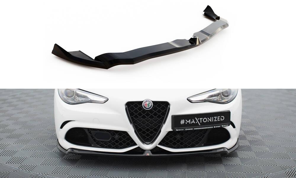 Сплітер Alfa Romeo Giulia Quadrifoglio тюнінг обвіс губа спідниця елерон