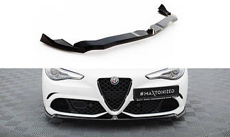 Сплітер Alfa Romeo Giulia Quadrifoglio тюнінг обвіс губа спідниця елерон