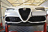 Сплітер Alfa Romeo Giulia Quadrifoglio тюнінг обвіс губа спідниця елерон, фото 6