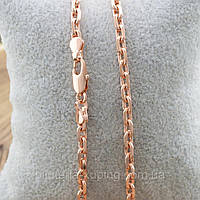 Цепочка Якорная позолота 60 см * 4 мм. Цепочка Медицинское золото (mar jewelry)