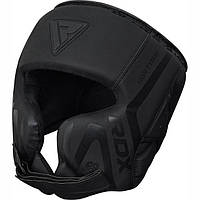 Боксерський шолом RDX T15 Noir Cheek Protector Matte Black L