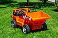 Дитячий електромобіль-вантажівка Strong Power (помаранчевий колір), фото 8