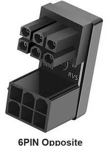 Кутовий ATX 6-pin для відеокарти 180° реверсія