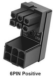 Кутовий ATX 6-pin для відеокарти 180° звичайний