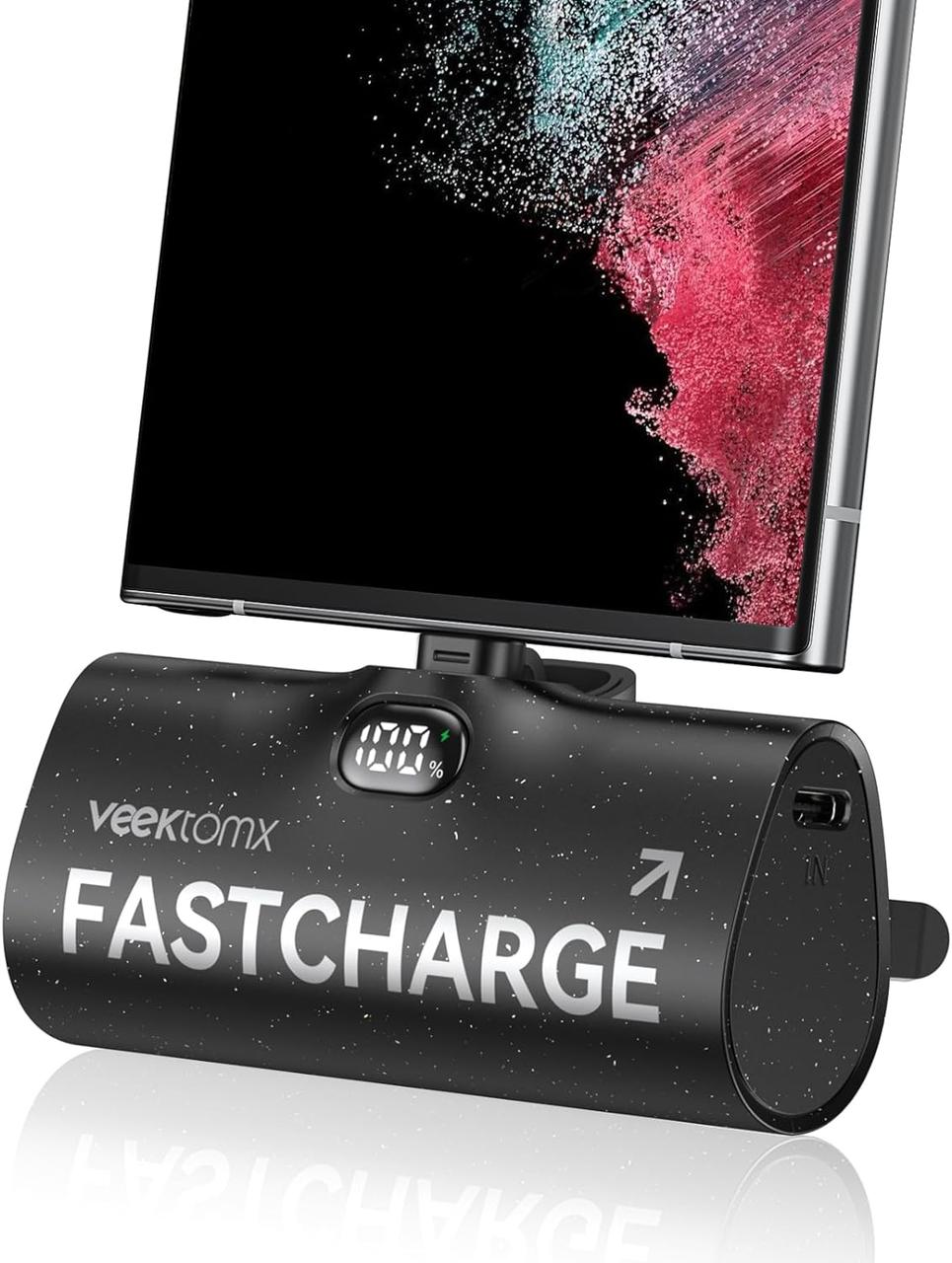 Mini USB C Power Bank 5000 мАг, 20 Вт PD & QC 18 Вт Портативний Powerbank, VEEKTOMX Невеликий портативний зарядний пристрій