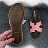 Шльопанці жіночі Inblu шкіряні рожеві на тонкій підошві 4498, фото 6