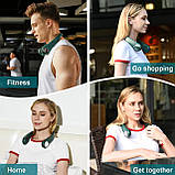 Портативний шийний вентилятор ITHKY, безлопатевий шийний вентилятор без рук, охолодний підвісний вентилятор на 360°, фото 5