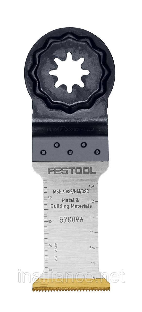 Карбідне пиляльне полотно MSB 60/32/HM/OSC Festool 578096
