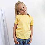 Футболка дитяча жовтого кольору, фото 2