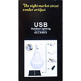 Лампа для кемпінгу акумуляторна, 10Вт з USB зарядкою та гачком (Лампи, лампочки), фото 4