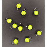 Грузило вухате розбірне, 10шт/уп, Lime, 5г (Грузила вухаті), фото 2
