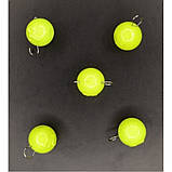 Грузило вухате розбірне, 5шт/уп, Lime, 22г (Грузила вухаті), фото 2