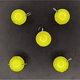 Грузило вухате розбірне, 5шт/уп, Lime, 24г (Грузила вухаті), фото 2