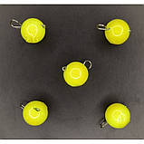 Грузило вухате розбірне, 5шт/уп, Lime, 26г (Грузила вухаті), фото 2