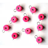 Грузило вухате розбірне Таблетка Ексцентрик, 10шт/уп, Silvereyes Pink, 6г (Грузила ексцентрики), фото 2