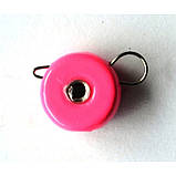 Грузило вухате розбірне Таблетка Ексцентрик, 10шт/уп, Silvereyes Pink, 6г (Грузила ексцентрики), фото 3