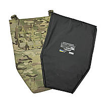 Фартух-напашник штурмовий з м'яким балістичним пакетом 2-го класу захисту (ДСТУ 8782:2018) у кольорі мультикам