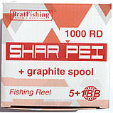 Котушка Brat Fishing Shar Pei 1000RD, 5+1п (Котушки безінерційні), фото 2