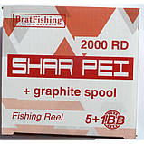 Котушка Brat Fishing Shar Pei 2000RD, 5+1п (Котушки безінерційні), фото 2