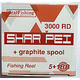 Котушка Brat Fishing Shar Pei 3000RD, 5+1п (Котушки безінерційні), фото 2