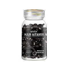 Вітамінні капсули для темного волосся Sevich Hair Vitamin олією Кукуї й Алое Вера захист від сонця чорний 30 шт.