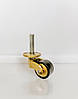 Ролик меблевий класика Brass Casters KM-RR-041-R латунь, фото 8
