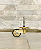 Ролик меблевий класика Brass Casters KM-RR-041-R латунь, фото 10