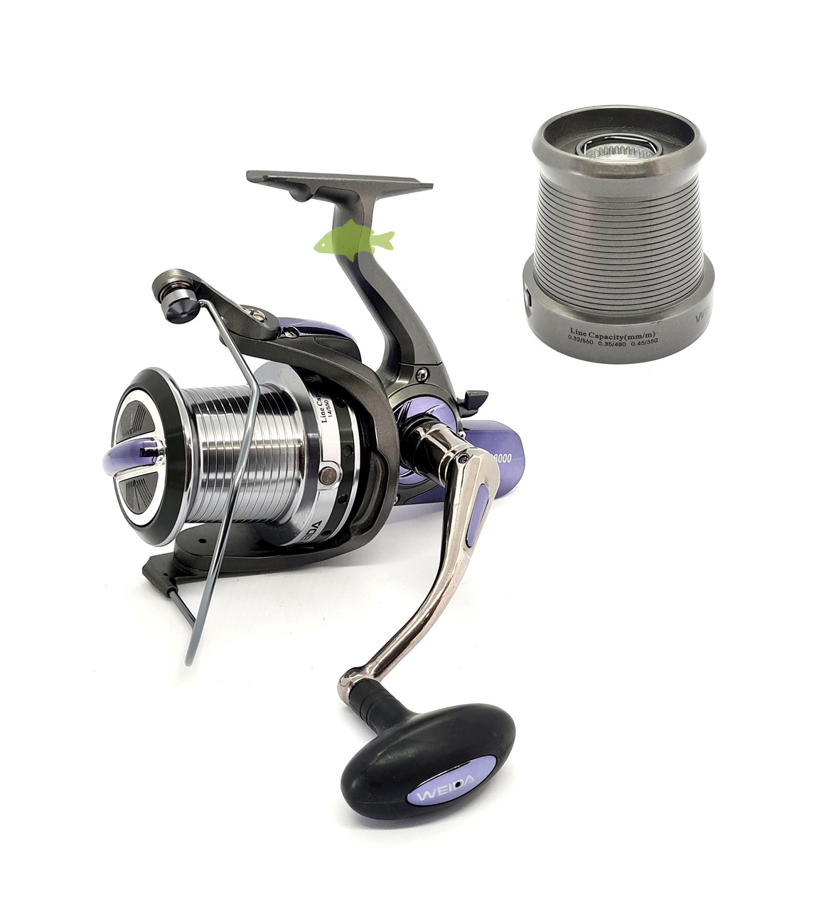 Коропова котушка Weida MTR 8000 (10+1bb; 4.1:1) котушка для коропового лову (конусна шпуля), фото 1