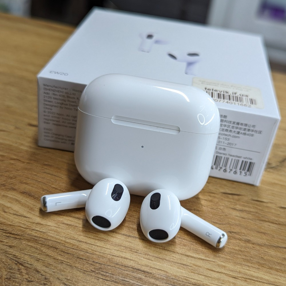 Бездротові навушники Bluetooth Hoco EW20 TWS Original Series, блютуз навушники для Айфона або Андроїд + Pop UP