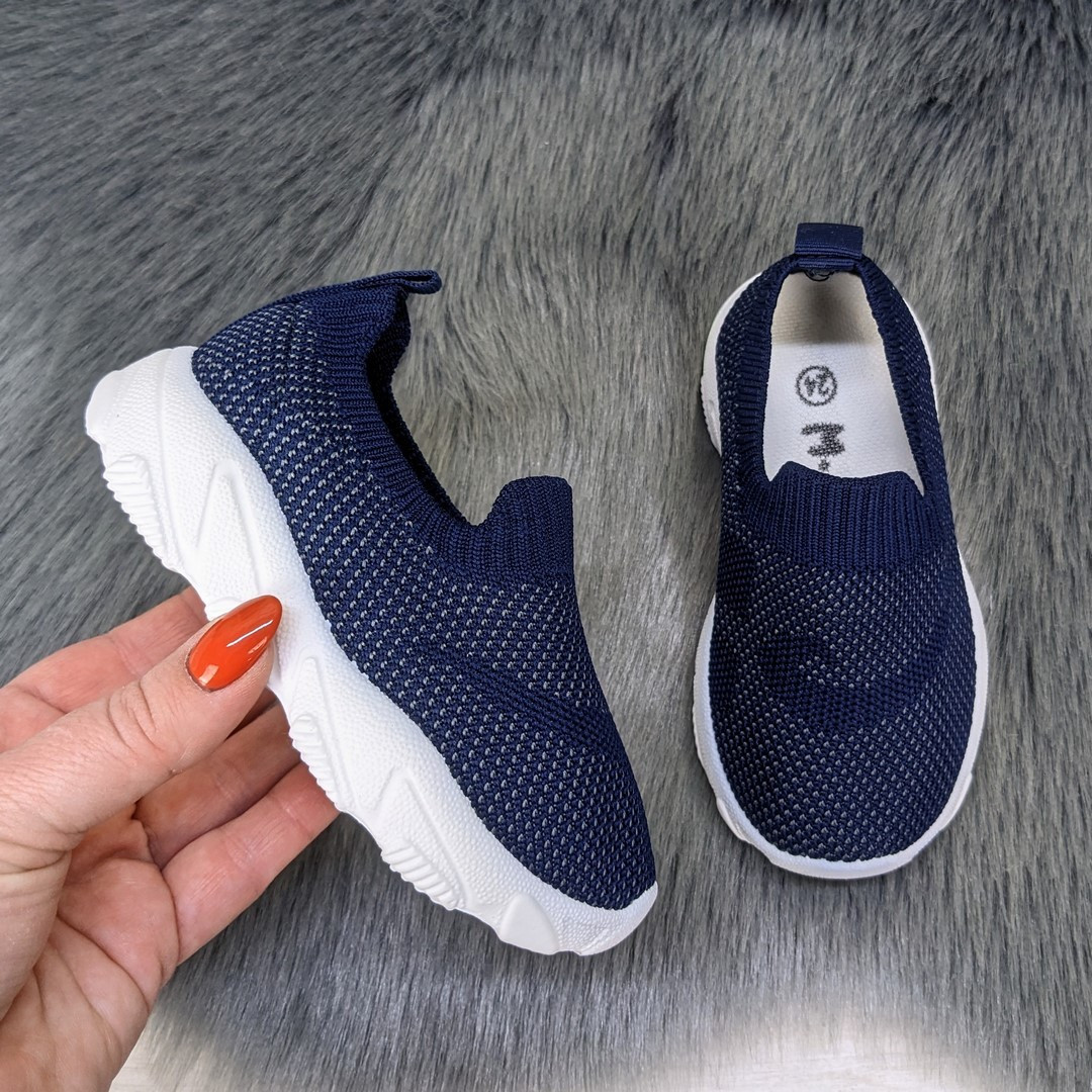 Мокасини дитячі текстильні М.Мічі темно-сині 1992