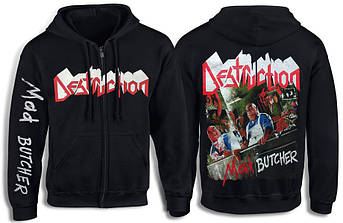 Толстовка на змійці DESTRUCTION Mad Butcher, фото 1
