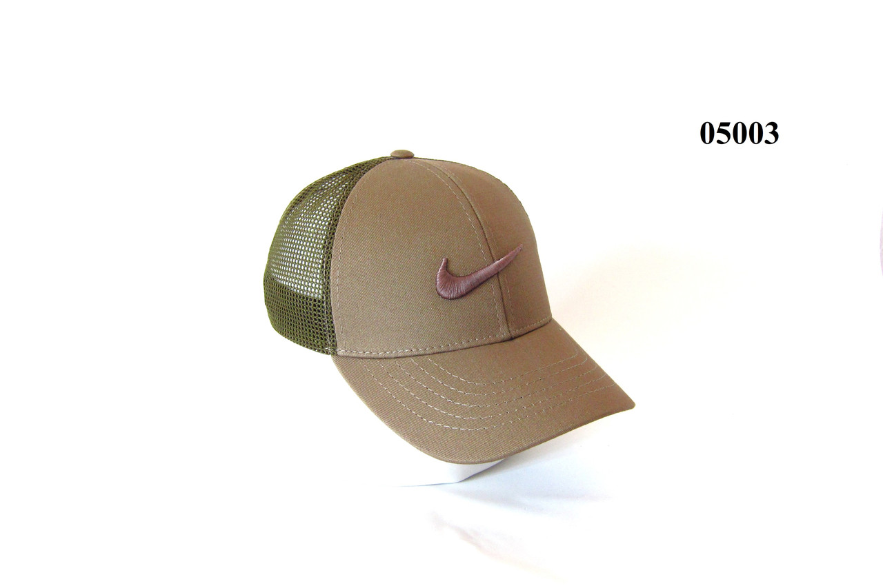 Кепка бейсболка котонова літня з сіткою NIKE НАЙК вишивка 05003