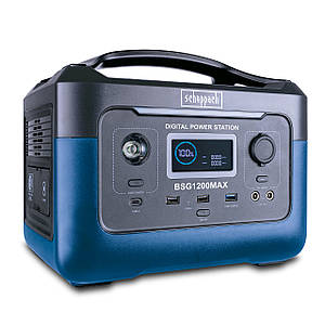 Зарядна станція 1200W Scheppach BSG1200MAX Powerstation (Li-Ion) 230/12V 577Wh Заряд/розряд по черзі новий