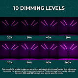 Green Haven 80 світлодіодні світильники для кімнатних рослин - 4-х важільний світлодіодний світильник з 10 рівнями затемнення, фото 3