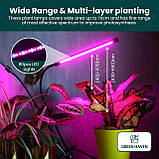 Green Haven 80 світлодіодні світильники для кімнатних рослин - 4-х важільний світлодіодний світильник з 10 рівнями затемнення, фото 8