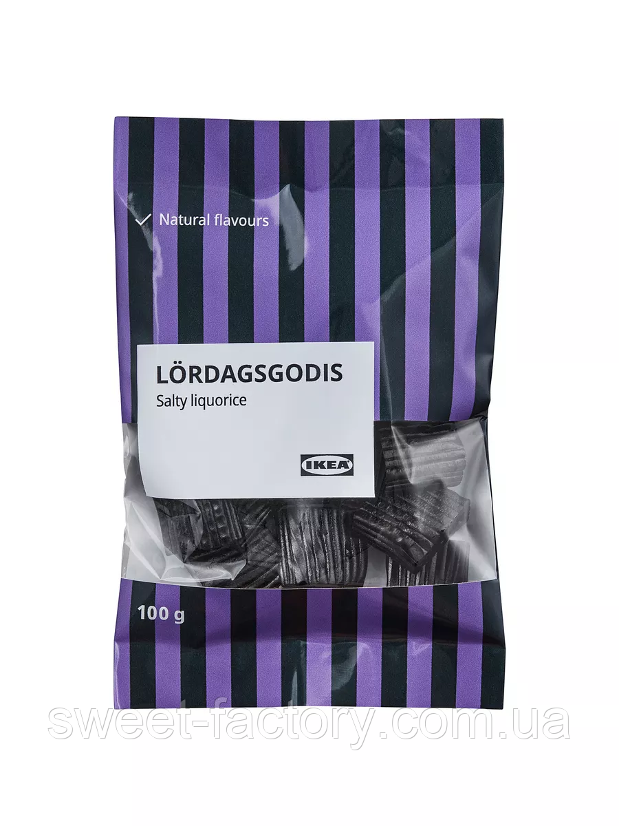 Лакриця Loragsgodis Salty Liguorice 100g