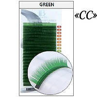 Вії I-BEAUTY mix Зелені загин СC