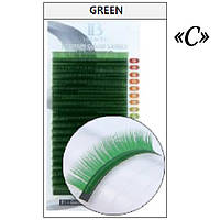 Вії I-BEAUTY mix Зелені загин С