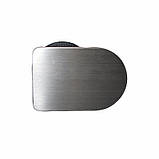 Меблева розетка компактна 1х16А, 1хUSB 2.1 А, сріблястий металік, чорний, фото 3