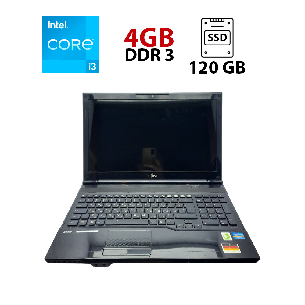 Ноутбук Б-клас Fujitsu LifeBook AH532/ 14" (1366x768)/ Core i3-2370M/ 8 GB RAM/ 120 GB SSD/ HD 3000