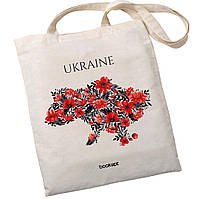 Екошопер BookOpt BK4008 Ukraine (Маки) бежевий