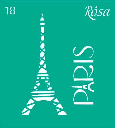 Трафарет самоклейка багаторазовий 9*10 см Rosa Talent No18 3625118