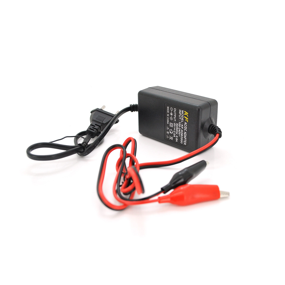Імпульсне ЗП для акумуляторів Merlion, 6 V, YS-0602, 100-240V, 2A, клеми (AGM,GEL, Lead)