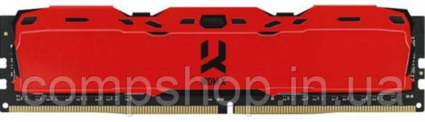 Пам'ять DDR4   8GB  3200MHz PC4-25600  Goodram IRDM X  Red (IR-XR3200D464L16SA/8G) (код 123634)
