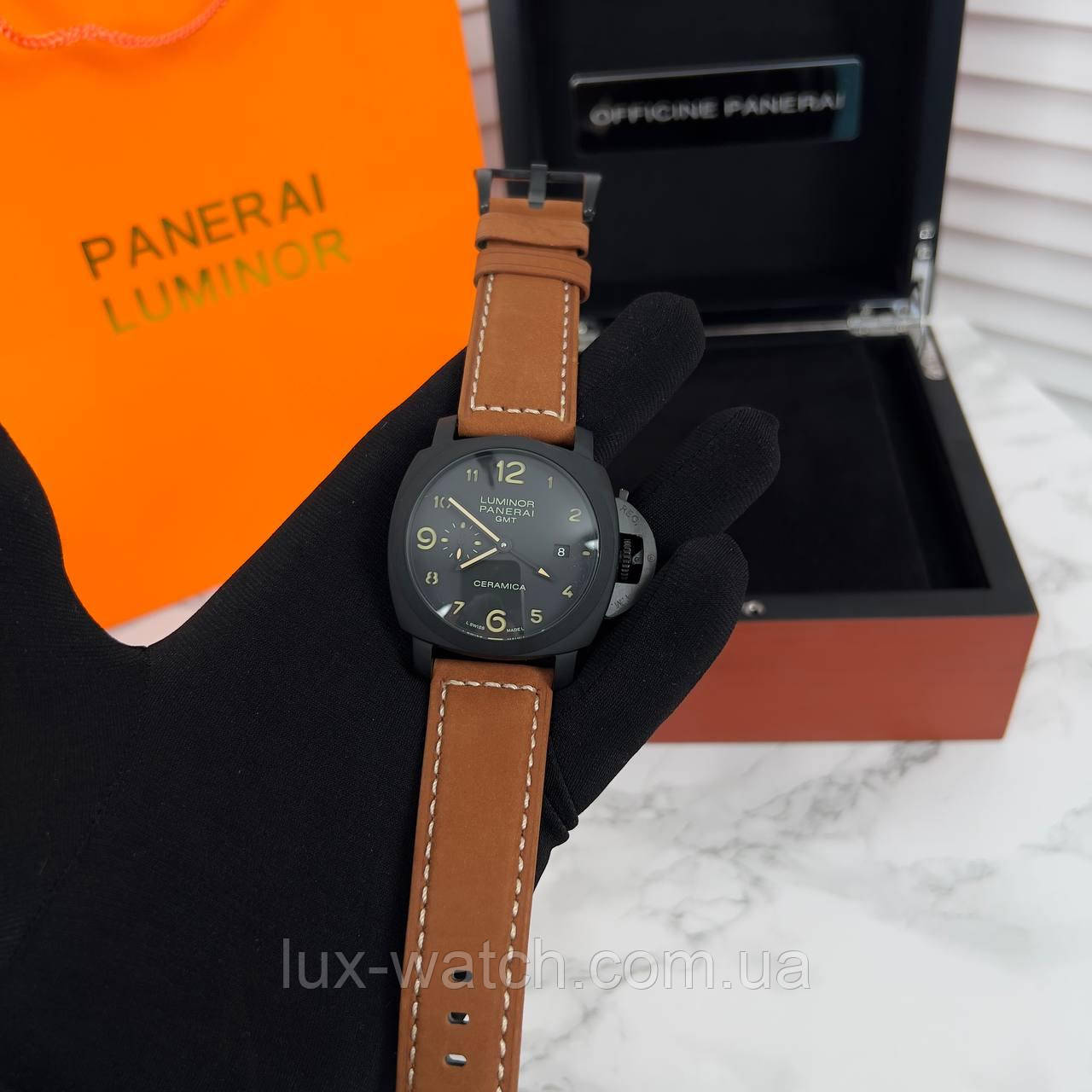 Стильний годинник P a a n e r a i Luminor Black-Brown