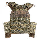 Плитоноска М7 PRO + балістичні пакети 2 класу L/XL та 4 підсумок Піксель, фото 6