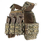 Плитоноска М7 PRO + балістичні пакети 2 класу L/XL та 4 підсумок Піксель, фото 7