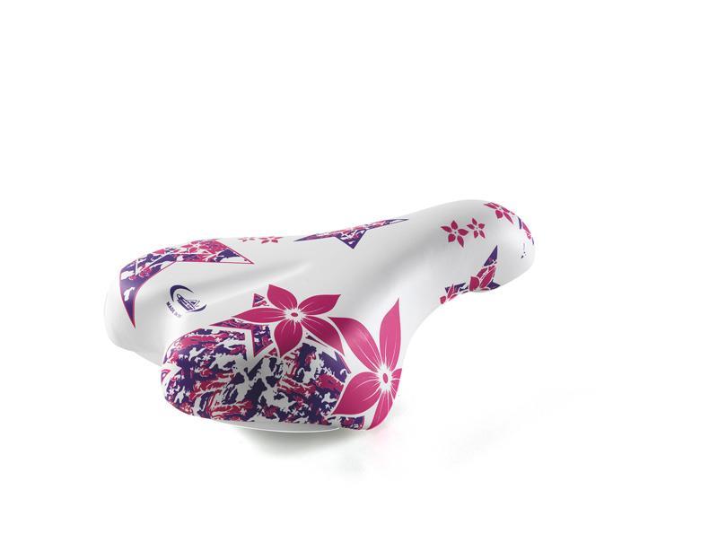 Сідло Selle Monte Grappa Magic, білий-рожевий (SIM851)